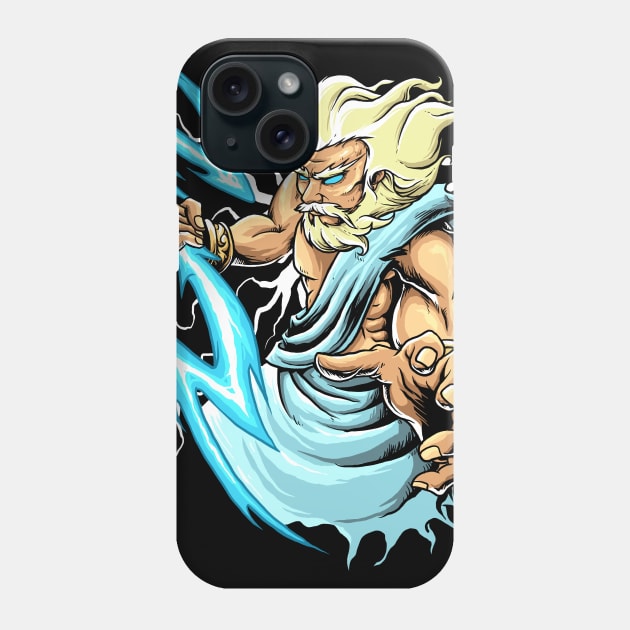 Zeus Art Phone Case by mrgeek