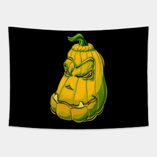 halloween scary evil pumpkin funny pumpkin head Tapestry