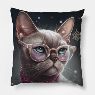 Cute Burmese Cat Pillow