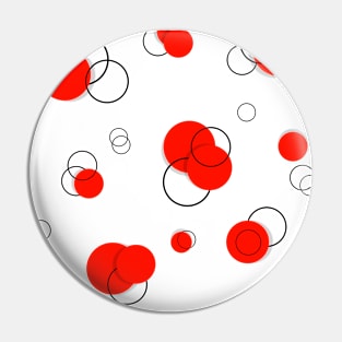 Geometric Circle Red Pin