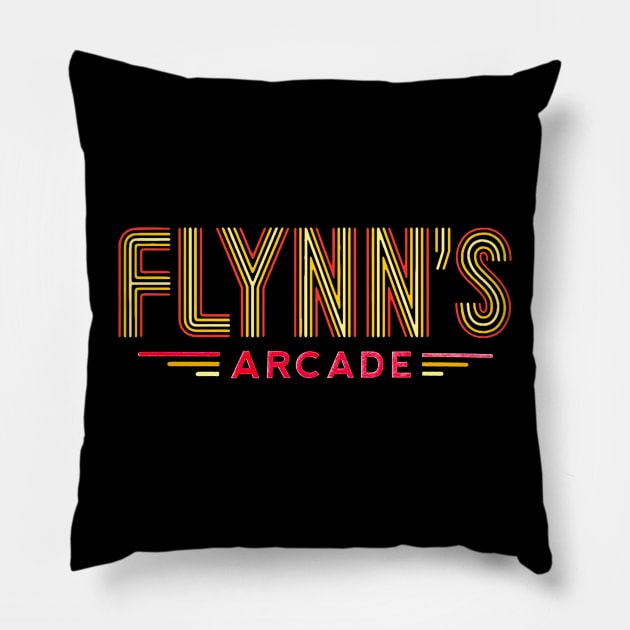 Flynn's Arcade >> 80s Retro Pillow by NandosGhotik