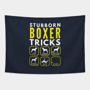 Stubborn Boxer Tricks - Dog Training Tapestry