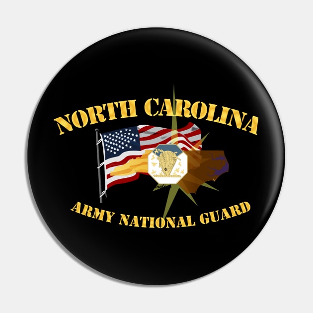 North Carolina - ARNG w Flag Pin by twix123844