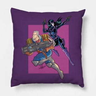 Classic Cable and Domino Pillow