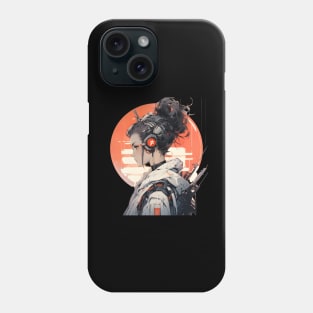 Urban Japanese Cyberpunk Girl Vaporwave Style Phone Case