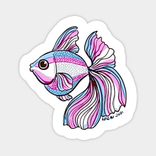 Trans Pride fishy Magnet