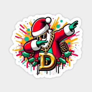 Dabbing Christmas Magnet