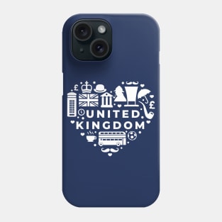 British Icons in a Heart Shape // UK Pride Phone Case