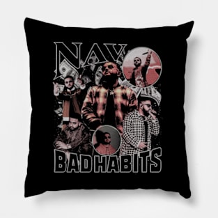 Bad Habbits Nav Pillow