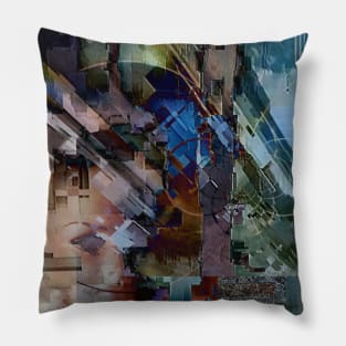 Glitch effect art Pillow