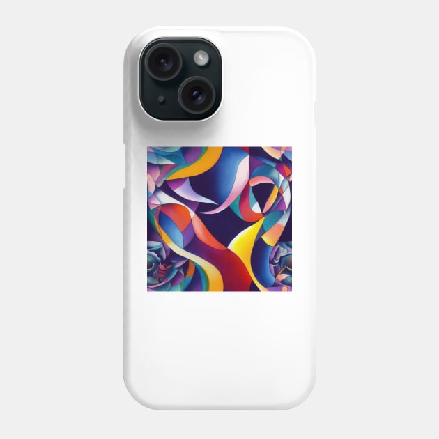 Multidimensional Swirls, One Phone Case by EverythingSings.Art