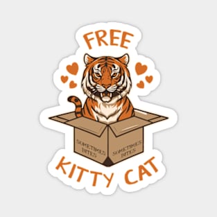 Free Kitty Cat Sometimes Bites Magnet