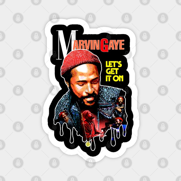 MARVIN GAYE Magnet by Wkenca Barada