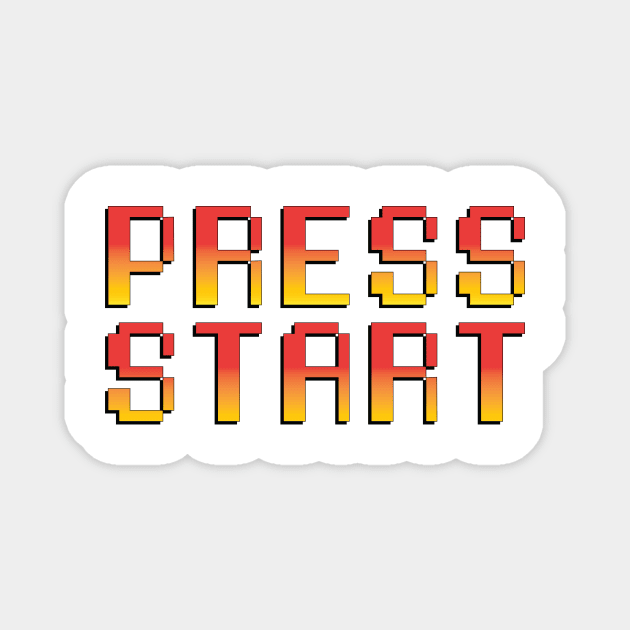 Press Start Magnet by 7-Bit Gaming