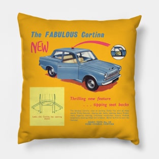 FORD CORTINA MK1 - advert Pillow