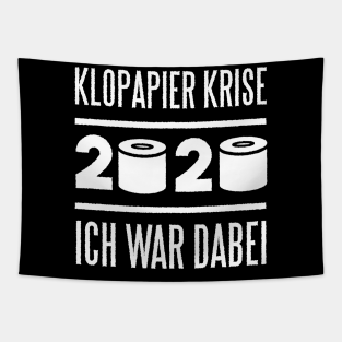 Klopapier Krise 2020 Tapestries Teepublic