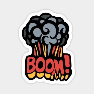 Boom Explosion illustration Magnet