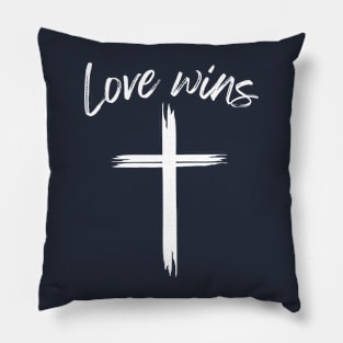 Love Wins, Easter, Religious Pillow