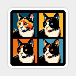 Cat Calico Pop Art - Cat Lovers Magnet