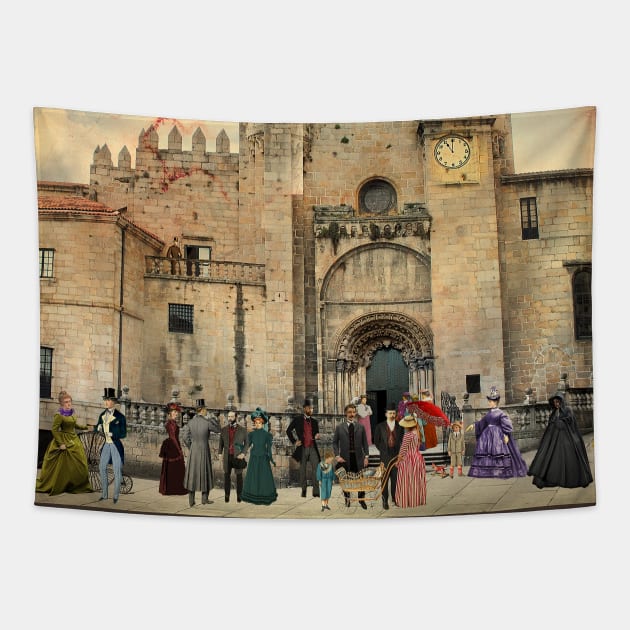 Exit of mass from the Cathedral (Ourense) Tapestry by PrivateVices