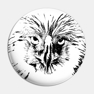 Harpy, bird of prey -  head of a bird Harpy Pin