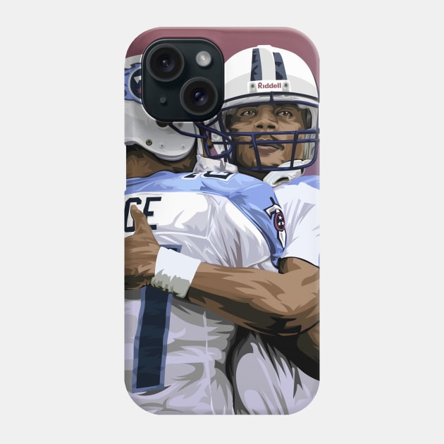 Eddie George & Steve McNair RIP Phone Case by Carl Cordes