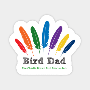 CB bird dad - black type Magnet