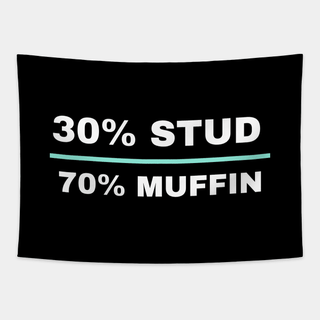 30% Stud 70% Muffin Tapestry by Andonaki