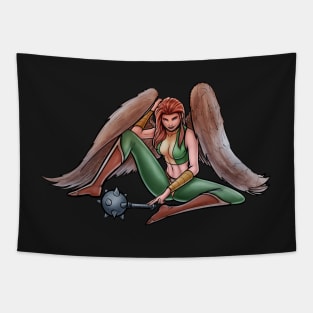 Hawkgirl Tapestry