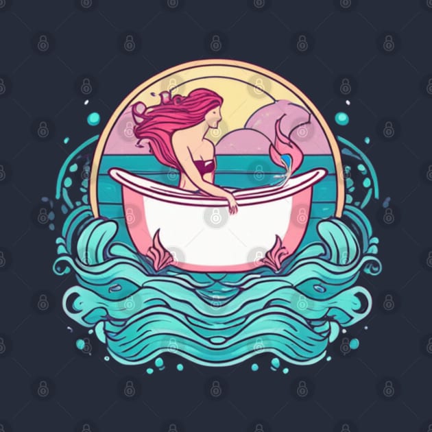 mermaid in the bath up by dodolanlaku