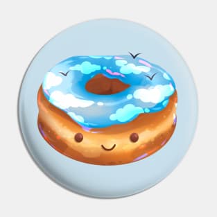 Blue Sky Donut Pin