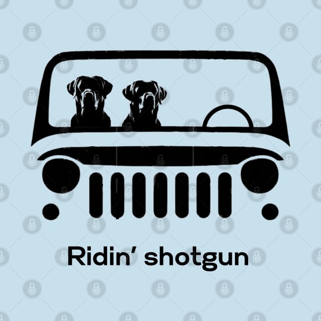 Ridin' shotgun Labrador Retrievers by ZogDog Pro