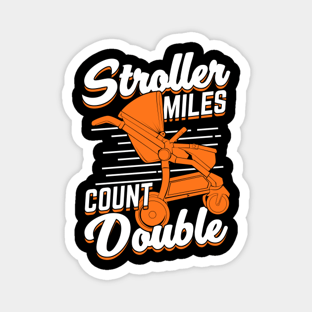 Stroller Running Jogging Runner Mom Mother Gift Magnet by Dolde08