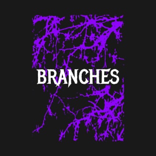 Branches Gothic Purple Dark Graphic T-Shirt