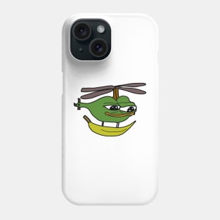 Helicopter Banana Pepe Phone Case