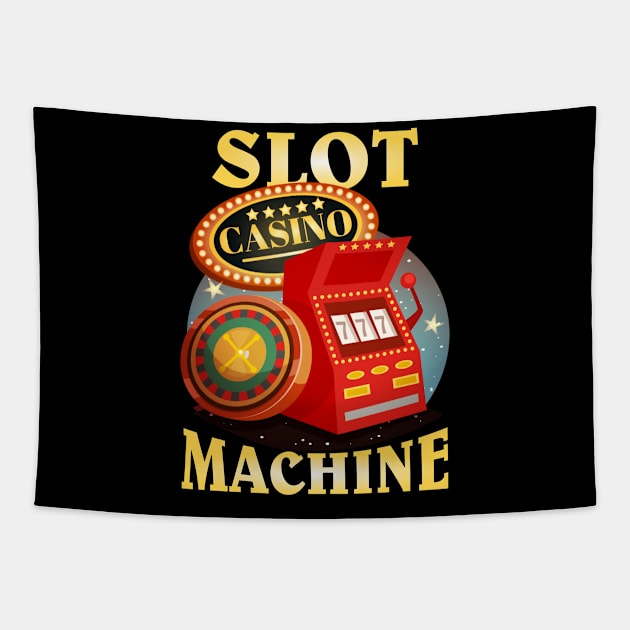 Casino Game Slot Machine - 777 Tapestry by Bananagreen