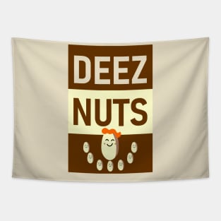 DEEZ NUTS SMILE UP Tapestry