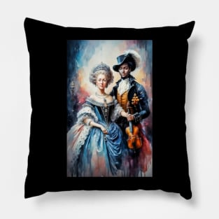 Queen Marie-Antoinette and Joseph Bologne Chevalier de Saint-Georges fictitious Pillow