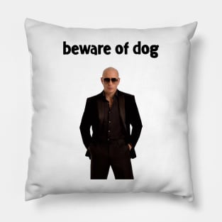 Beware of Pitbull Pillow