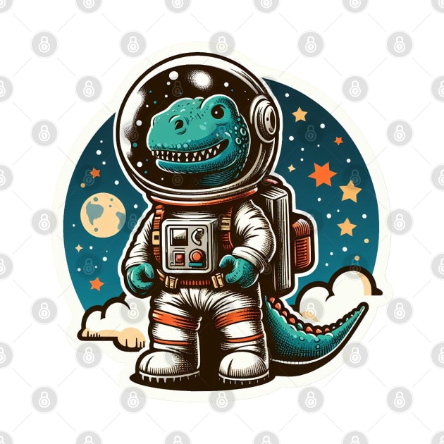 Dinosaur In Space by dinokate
