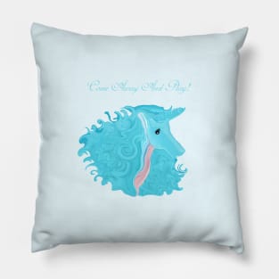 Come and Play Unicorn Pillow