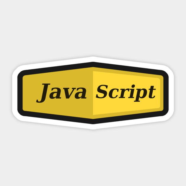 Javascript Badge - Js Programming Language - Sticker | TeePublic