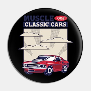 Muscle cars classic Pin