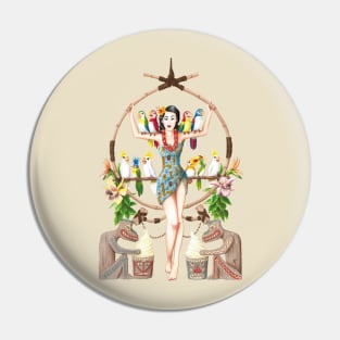 Enchanted Tiki Room Pinup Pin