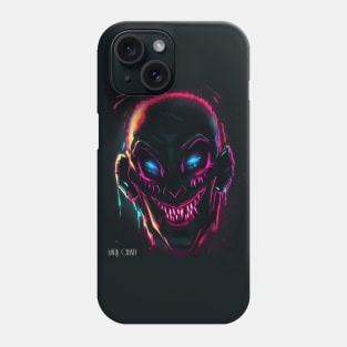 Spooky Neon Face Phone Case