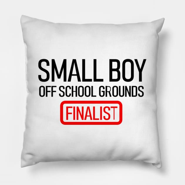 Small Boy Off School Grounds Pillow by Mr_Vader