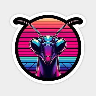 Cyber Mantis - Neon Praying Mantis Magnet