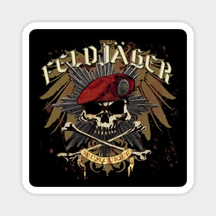 Feldjager Skull w/ Prussian Star Magnet