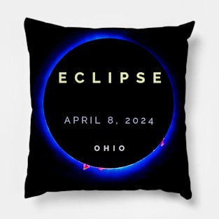 Solar Eclipse Totality Ohio April 8 2024 Pillow