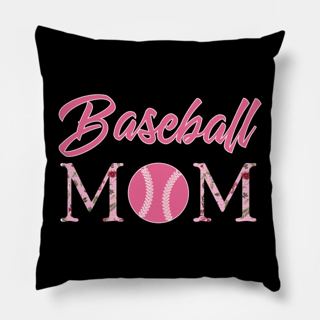 Baseball Mom Pillow by DragonTees